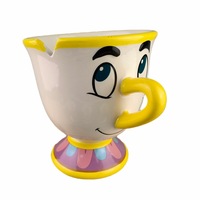 Théière soigneusement sélectionnée, tasse Madame Archie, théière La Belle et la Bête, tasse à thé plaquée or, Madame PottsChip