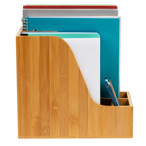 Bamboo Desktop Organizer Wooden Storage Box For Office Desk <b>Filing</b> Cabinet Multifunctional Neatening <b>Drawer</b> Standalone Rectangle - Product Image 1