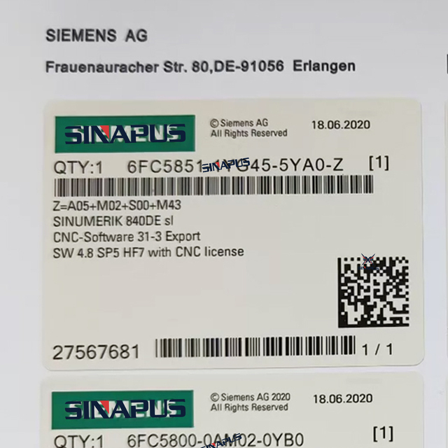 Price Adv Original quotation for PLC Sinapus 6FC5851-1YG45-5YA0-Z CF Card Memory Card