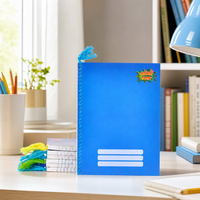 Cahier d'exercices scolaires agrafé OEM pour étudiants, pages intérieures personnalisables, fournisseur de cahiers d'exercices pour la salle de classe avec logo sur mesure