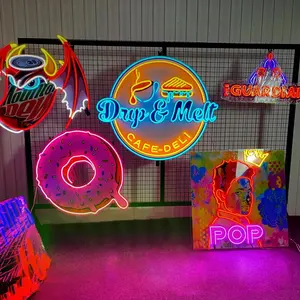 Fast Delivery One Piece Minimum Order Free Design Custom Neon Sign Party Acrylic LED Neon Sign Store Party Letters