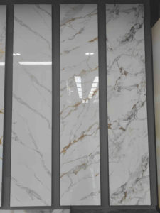 <span class=keywords><strong>Azulejos</strong></span> Decorativos de Porcelanato Foshan 60x120 75x150cm con Aspecto de Mármol Dorado para Paredes, Hoteles y Pisos de Hogar - Product Image 2