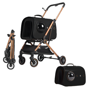 Heiß verkaufender moderner <span class=keywords><strong>Trolley</strong></span> 4 Wheels Capsule <span class=keywords><strong>Pet</strong></span> Stroller für kleinen Hund - Product Image 2