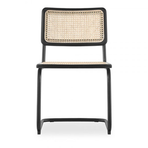 Vente en gros Chaises Cesca modernes en rotin naturel Salle à manger Pieds en métal en porte-à-faux Échantillon gratuit Chaises pour entrée d'appartement Bureau à domicile Bar - Product Image 3