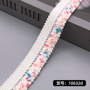 服コート用韓国サイドストリップ3cm白黒ぬいぐるみレースアクセサリーバッグエッジストリップパンツエレガントな強化 - Product Image 2