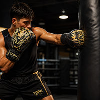 Gants de boxe professionnels pour adultes avec logo personnalisé, 6oz-16oz, en cuir Nappa, rembourrage absorbant les chocs, réglables pour le soutien du poignet, MMA