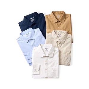 Sólido Vietnam Ropa de hombre Camisa ecológica Botón único 95% algodón 5% Spandex Camisas casuales completas - Product Image 1