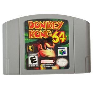 Tarjeta de Juego para DONKEY <span class=keywords><strong>KONG</strong></span> <span class=keywords><strong>64</strong></span>, Cartucho de Videojuego, Versión Estadounidense, Tarjetas de Videojuegos - Product Image 1