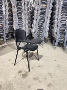 Chaise d'étudiant avec tablette d'écriture, mobilier scolaire universitaire en gros, plastique durable avec cadre métallique, assise confortable - Product Image 3