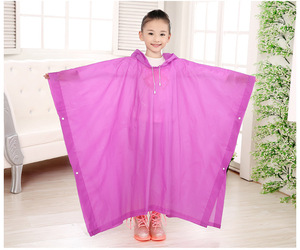 Lightweight Plastic EVA <strong>Rain</strong> Poncho for School Boys and Girls Cape Raincoat <strong>Rain</strong> <strong>Coat</strong> for Mountaineering and Travel - Product Image 5