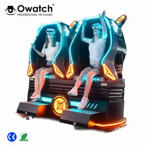 Jeux d'amusement Double Joueurs Chaise D'oeuf 9D VR Machine de Jeu Pour Le Center Commercial
