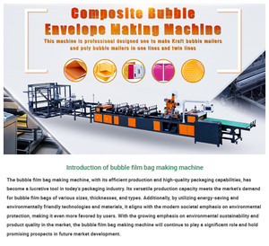 Máquina para Hacer Bolsas de Papel Kraft con Burbujas de Aire Autosellables, Máquina para Hacer Bolsas de <span class=keywords><strong>Correo</strong></span> Acolchadas - Product Image 2