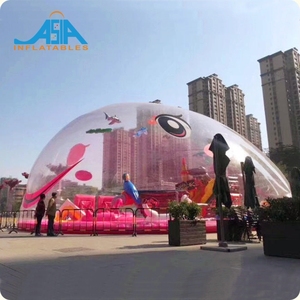 Dôme gonflable à thème poisson, tente à bulles, palais de cristal, parc d'attractions gonflable avec boules océaniques pour carnaval - Product Image 3