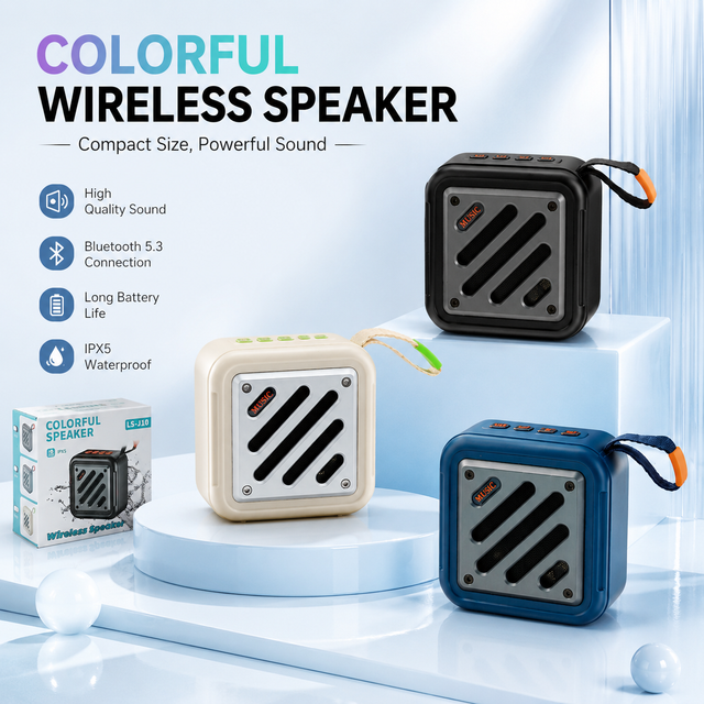 RGB Portable Wireless Retro Mini Subwoofer 5W Outdoor Car Home Sound Box TF Card Support Mystery Box Audio