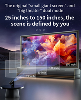 HP40 projecteur intelligent cinéma théâtre 4/5G Internet Wifi 1 + 8GB projecteur multimédia 150 "Mini projecteur de poche portable pour la maison