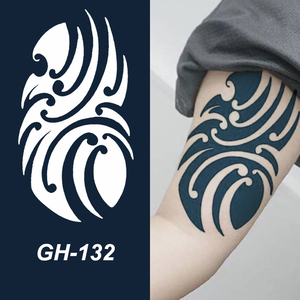 Plantillas de Tatuajes Temporales Resistentes al Agua de Larga Duración (15 Días) para Hombres y Mujeres, Arte Corporal, Brazos, Pecho, Piernas, Hombros, Pegatinas de Tatuajes - Product Image 1