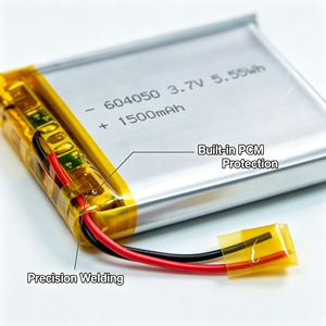 Batería de Iones de Litio 604050 de 3.7V 1500mAh, Celda LiPo Recargable de 5.55Wh para Electrónica de Consumo - Product Image 5
