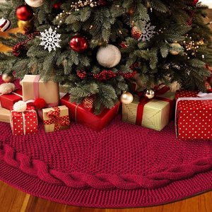 Falda para Árbol <span class=keywords><strong>de</strong></span> <span class=keywords><strong>Navidad</strong></span> con Estampado <span class=keywords><strong>de</strong></span> Vaca <span class=keywords><strong>de</strong></span> Buena Calidad, Decoración Sublimada, Logotipo Personalizado, Falda para Árbol <span class=keywords><strong>de</strong></span> <span class=keywords><strong>Navidad</strong></span> Personalizada - Product Image 2