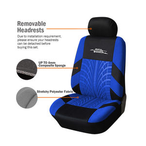 LCRTDS — housses universelles pour la protection des sièges de voiture, couvre-sièges, adaptés à la plupart des marques automobiles, en tissu Polyester, avec des motifs de traces de pneus, <span class=keywords><strong>3</strong></span> couleurs - Product Image 2