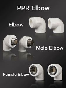 PPR giấu Van DừNg với lõi sắt 50mm khuỷu tay thiết kế giả mạo cơ thể với đầu bằng OEM tùy biến hỗ trợ - Product Image 3