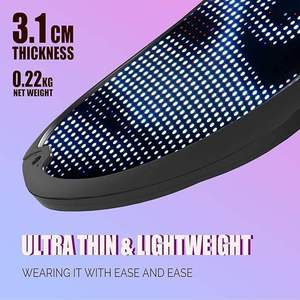 Chất lượng cao thông minh Shining app có thể sạc lại lập trình Bluetooth Led Mặt nạ Halloween Đảng LED mặt nạ - Product Image 6