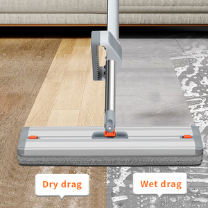 Precios de Fábrica, Mopa Plana de Microfibra con Poste de Acero Giratorio 360°, Absorbente de Agua, Secado Rápido, Sin Necesidad de Lavar a Mano, Escoba para el Hogar - Product Image 4