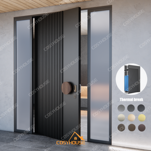 Puertas delanteras exteriores de seguridad de acero a prueba de balas estándar de EE. UU., Canadá, Reino Unido, Europa para casa Villa - Product Image 1
