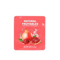 Masque facial en plastique étanche à l'humidité thermoscellé personnalisé Sachets d'échantillons cosmétiques en feuille d'aluminium Sac d'emballage écologique à 3 joints latéraux