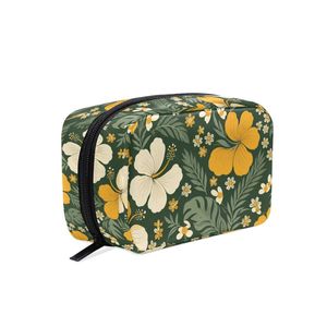 Bolsa de Aseo Portátil de Hibisco con MOQ Bajo, Mini Neceser Cosmético Impermeable con Cremallera para Viaje, Bolsa de Maquillaje para Mujer - Product Image 1