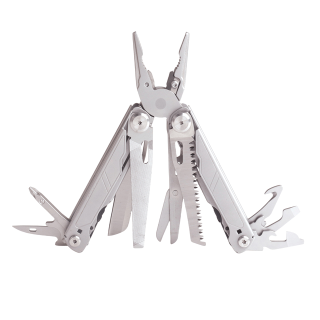 Professional 17-in-1 Multi-Tool with Nylon Sheath Blade Included DIY Grade Survival Camping and Hunting Gifts for Men Dad