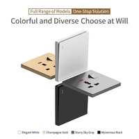 Prise murale de haute qualité normale EU/UK/Universelle 1 voie 2 voies avec USB Type-C Produits électroménagers Prise murale électrique