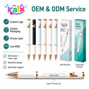 Pluma Estilográfica Retráctil KAIX de Diseño Duradero, Marca Privada, con Punta Cubierta y Antiderrames, para Estudiantes, Venta al por Menor de Artículos de Papelería - Product Image 2