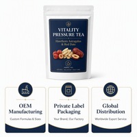 Teh Hawthorn Astragalus & Kurma Merah untuk Keseimbangan Vitalitas & Tekanan Darah 5g X 14 Sachet, Mendukung Keseimbangan Energi & Tekanan Darah