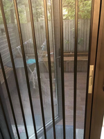 Moustiquaire horizontale coulissante pliante en aluminium pour la maison, résistante aux griffes des animaux, moderne, ignifuge, durable, légère, garantie 5 ans