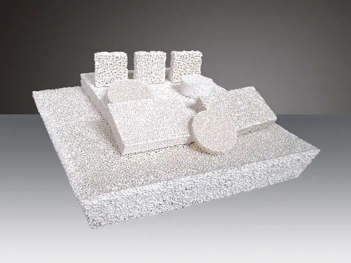 Filtro de espuma cerâmica resistente a alta temperatura para a fundição de aço