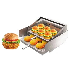 Mesin pembuat Burger otomatis elektrik harga rendah/mesin pembuat roti Burger Hamburger KFC