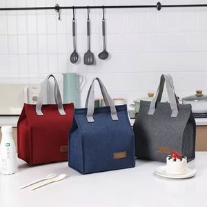 Nueva Bolsa Térmica Portátil de Tela Oxford para Estudiantes, Uso Diario, Almuerzo, Picnic, Bolsa de Hielo, Compatible con Logotipo Personalizado - Product Image 4