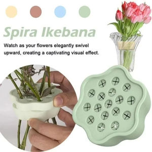 Soporte Decorativo de Plástico para Tallos de Flores LM, Diseño en Espiral para Arreglos Florales, Resistente y Confiable, LM25059 - Product Image 3