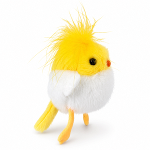 Portachiavi Peluche Uccellino Morbido con Suono, Giocattolo Sonoro <span class=keywords><strong>Giallo</strong></span> Bianco Soffice, Ciondolo per Borsa, Regalo Carino per Bambini <span class=keywords><strong>e</strong></span> Amanti degli Uccelli, Regalo di Compleanno - Product Image 2