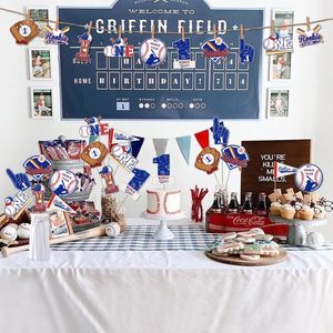 Decorazioni per il Primo Compleanno a Tema Baseball, Topper per Tavolo 'Rookie of the Year' per Feste di Compleanno dei Ragazzi - Product Image 2