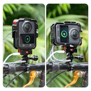 Kit de support de <span class=keywords><strong>charge</strong></span> magnétique pour DJI OSMO 360, <span class=keywords><strong>cage</strong></span> de protection métallique à dégagement rapide, griffe porte-accessoire, interface 1/4 pouce, léger, pour vélo et vlog - Product Image 2