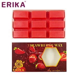 Emballage de boîte-cadeau de blocs de <span class=keywords><strong>cire</strong></span> dure parfumée à la fraise de marque privée 500g pour l'épilation professionnelle de salon - Product Image 2