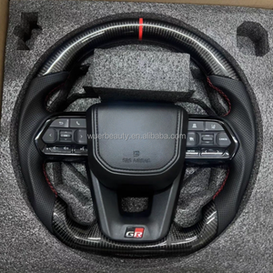 Nâng cấp vô lăng da thật sợi carbon cho Toyota GR Land <span class=keywords><strong>Cruiser</strong></span> LC200 LC300 Prado LC79 LC70 LC76 Hilux Fortuner - Product Image 4