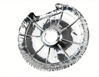 Revêtements de cuisinière en aluminium jetables ronds résistants à la graisse, lot de 100, vente en gros pour la vente sur A-m-a-z-o-n