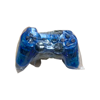 Manette de jeu filaire PS2 bleue manette transparente manette manette bleu clair Controlador Mando Shock PC jeu vidéo Compatible