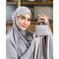 Ensemble de prière de voyage personnalisé pour femmes musulmanes – Jupe ample et respirante colorée, emballage compact, super portable, décontracté, Aïd Ramadan