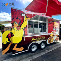 Cuisine mobile, remorque alimentaire, camions de restauration mobiles, chariot de nourriture de rue certifié CE, camion de nourriture de haute qualité avec cuisine complète