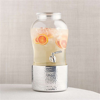 Groothandel Fruit Ontwerp Glas Drank Drinken Dispenser Met Stand En Tap