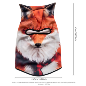 <span class=keywords><strong>Masque</strong></span> intégral réaliste 3D en forme de renard, balaclava en soie glacée respirante, protection UV, <span class=keywords><strong>masque</strong></span> de sport d'extérieur pour le cyclisme et la <span class=keywords><strong>moto</strong></span> - Product Image 3