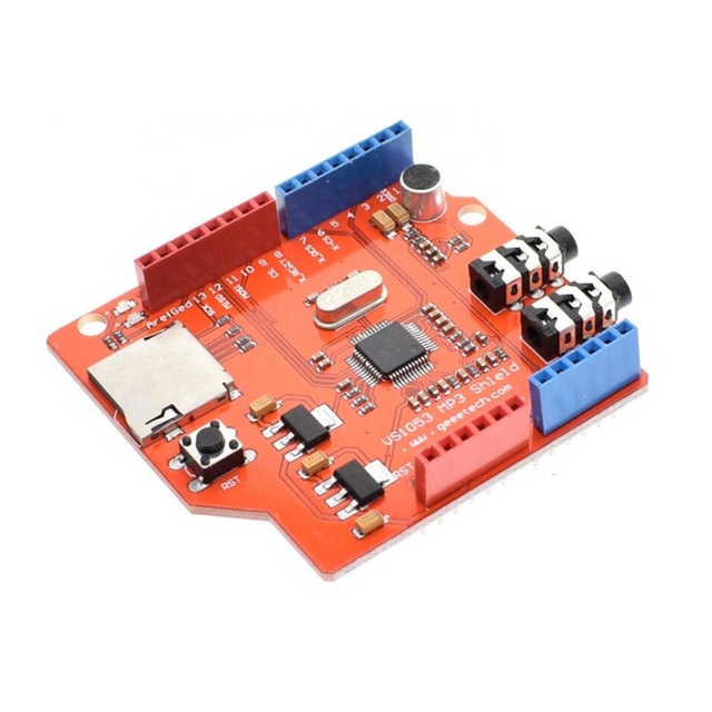 Taidacent Music Expansion Board for Stereo Audio MP3 Decoding /Decode Shield With TF Card Slot VS1053B VS1053 MP3 Module
